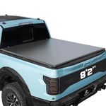 Truck Bed Tonneau Cover Compatible with Ford Super Duty 8.2 ft Long Box, 1999-2024 F250 F-250 F350 F-350, Soft Roll Up Style