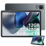 Blackview 2025 Newwst Tablet 10 Inch Tab60 WIFI Android 14 Tablets,12GB+128GB/2TB Android Tablets,WIFI 6,Octa-Core Gaming Tablet,5100mAh 8MP+5MP,Widevine L1,WPS Suite,GPS,2-Year Warranty