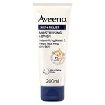 Aveeno Skin Relief Moisturising Lotion, With Soothing Triple Oat Complex & Shea Butter, Suitable For Sensitive Skin, 72-Hour Intense Hydration, Helps Relieve Very Dry and Tight Skin, Unscented, 200ml