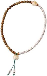 Natural Star Moon Bodhi Bracelet for Women Double-loop Winding Sandalwood Mini Star Moon Bead Bracelet Meditatioon Healing Anxiety Relief Energy Wealth Cat Design Buddha Bead Bracelets Birthday Gift(Bodhi 71)
