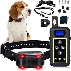 Remote Dog Trainer Collar Kit 1300 Yard Range - Waterproof, Vibration, Shock & Anti-Barking Collar - Stop Barking for Small Medium Large Dogs (Training Kit - 1 Collar)