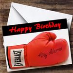 Signed Boxing Glove Personalised Birthday Card | Birthday Card | Sports, Hobbies & Interests Card