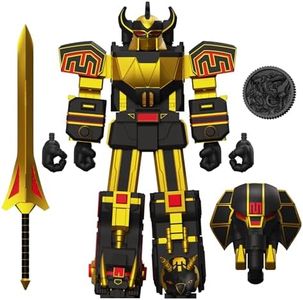 Super7 Mighty Morphin Power Rangers Black and Gold Megazord - 8 in Ultimates! Action Figure