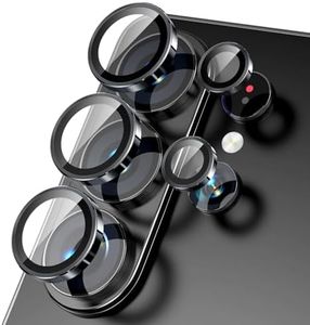 Jurqqer for Samsung Galaxy S26 Ultra Camera Lens Protector – 9H Sapphire Glass & Aviation Aluminum Alloy, Anti-Scratch, Bubble-Free Installation, Ultra-Thin HD Clear Case-Compatible Cover, Black