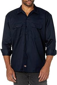 Dickies - Camicia a maniche lunghe uomo, Blu (Dark Navy), M