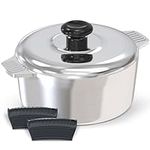 Magnaware Cast Aluminum Dutch Oven - Even Heat Distribution - Lightweight (3 Quart), Dutch-5qt