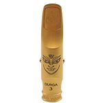 Alto Sax Saxophone Mouthpiece with Cap & Ligatures, Brass Metal Eb Alto Tenor Sax Mouthpiece for Saxophone Professionals and Beginners (7C,Tenor Tone)