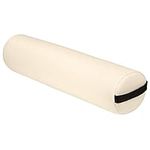 TecTake Pillow Knee roll Round Bolster Cushion for Massage Table Tube Foam (Beige)