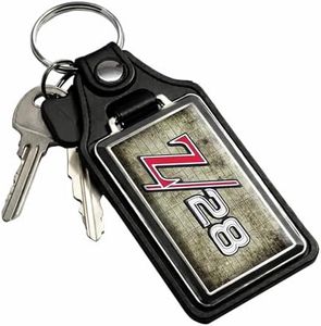 Brotherhood Car Key Chain for Camaro - Classic Models Keychain for Men and Women Gift Key Ring - Emblem Grid - Z28
