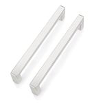 PinLin 20 Pack Brushed Steel Cabinet Pulls Hole Center 160mm Cabinet Handles Stainless Steel Cupboard Door Handles Kitchen Cabinet Hardware Square T Bar Drawer Pulls