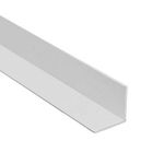 5 x White 1 Metre UPVC Plastic Rigid Angle 50 x 50mm Corner Cover Trim 90 Degree