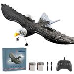 Yasola RC Plane,Remote Control Eagle Airplane Toy,2CH RTF 2.4Ghz Aircraft Flying Bird with 2 Batteries & Propeller 6-axis Gyro Stabilizer,Easy Fly for Beginners Boys Kids