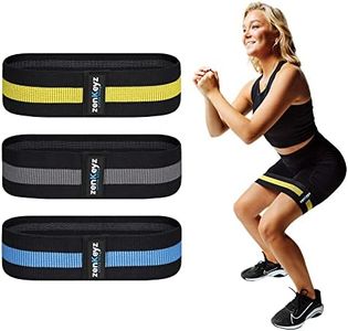 Resistance Fabric Booty Bands- 3 Working Out Hip Stretch Bands for Legs, Butt, Glutes- Exercise Loop Band for Workout, Stretching, Warm-Up, Strength Training, Squats, Build Glute & Muscle, Women & Men