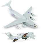 CORPER TOYS Diecast Plane Metal Pull-Back Aircraft Toys Air Plane Model Kit Gift Set For Kids Boy Birthday, White