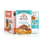 Kennel Kitchen Supreme Cuts in Gravy, Fish Recipe with Pumpkin, 100g (Pack of 24) | Wet Dog Food Gravy for Adult & Puppy | Limited Ingredient Chunks High in Fibre & Good for Hydration