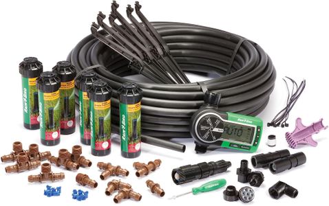 Rain Bird In-Ground Automatic Sprinkler System Kit – Easy Install, Black
