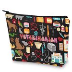 WZMPA Funny Veterinarian Cosmetic Bag Vet Tech Gift Veterinary Survival Kit Vet Appreciation Gift, Veterinarian, Cosmetic Bag