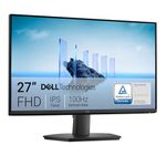 Dell 27 Monitor - SE2725HM, Full HD (1920x1080), 100Hz, IPS, 5ms, VESA (100x100mm), HDMI, VGA, 3 Year Warranty, Black