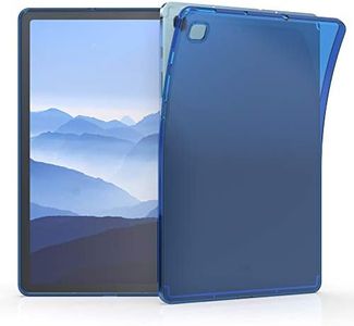 kwmobile Case Compatible with Samsung Galaxy Tab S6 Lite (2024/2022/2020) Case - Soft TPU Back Protector Cover for Tablet - Blue/Transparent