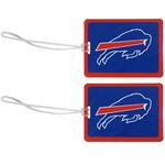 NFL Buffalo Bills Vinyl Luggage Tag, 2pk, Blue