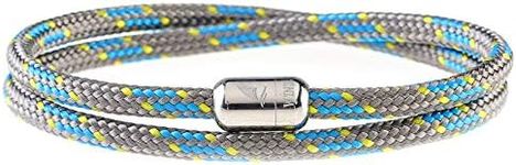 Wind Passion - Paracord Mens Bracelet - Bracelet for Women - Rope Bracelet String With Magnetic Clasp - Wrist Surfer Bracelet - Handmade Surfer Magnetic Bracelets - Sturdy & Waterproof