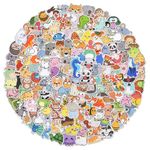 Piedad Cute Animal Stickers for Kids, 200 Pcs Vinyl Stickers Water Bottle Stickers Waterproof Stickers for Teens Girls Boys, Kawaii Stickers Bulk Laptop Sticker Pack, 200 Mixed Animal Sticker Pack