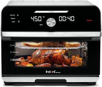 Instant Pot Omni Plus 19QT/18L Toaster Oven Air Fryer, 10-in-1 Functions, Fits 12" Pizza, Crisp, Broil, Bake, Roast, Toast, Warm, Convection, 100+ In-App Recipes, from the Makers of Instant Pot, Black