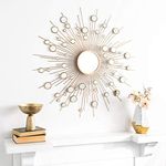 Safavieh Home Collection Ariah 41-inch Gold Sunburst Round Mirror