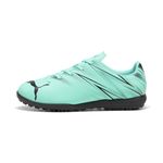 Puma Unisex-Child Attacanto Turf Training Soccer Cleats, Electric Peppermint-puma Black, 11 Big Kid