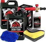 Pro-Kleen 10L Cherry Snow Foam pH Neutral Shampoo & Snow Foam Lance Gun Kit Use with Karcher K Series K2, K3, K4, K5, K6 and K7, Microfibre Wash Pad Mitt & Microfibre Cloths