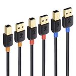 Cable Matters 3-Pack USB 2.0 A to B USB Printer Cable - 6 ft