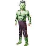 Rubie's 640839L Marvel Avengers Hulk Deluxe Child Costume, Boys, 7-8 Years