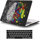 iCasso Compatible with MacBook Pro 13 inch Case 2020 Release A2338M1/A2251/A2289, Hard Shell Case & Keyboard Cover & Screen Protector Only for Newest MacBook Pro 13'' with Touch Bar - Brain