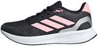 adidas RUNFALCON 5 Shoes Junior Non-Football Low, Core Black/Pink/Silver Metallic, 3 UK