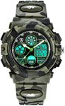 Watch Kid's Watches Boys Analog Digital Quartz Sport Electronic Military Dual Time Waterproof LED Back Light 164Ft 50M Water Resistant Calendar Alarm Stopwatch Multifunction