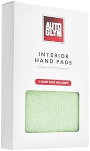 Autoglym Interior Hand Pads, 2 Pack, Car Cleaning Pads, Lift Dirt With Ease, Comfortable Grip, Gentle On Leather, Plastic, Vinyl and Upholstery