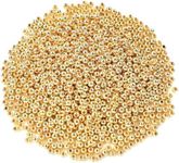 1200Pcs 4mm Smooth Round Beads Gold