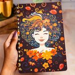 Doodle Wiro Hard Bound A5 Planner with 100+ Stickers | Undated Yearly, Monthly, Daily Planner with 16 Theme Based Activity Pages |16 Tear Away Note Cards & Quote Cards I To Do List | 216 Ruled Pages I 80 GSM (Floral Femme)