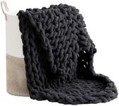 Bedfolks Chunky Knit Blanket Throw 