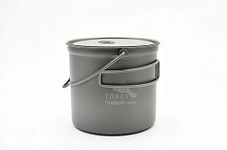 TOAKS POT-1100-BH Titanium Pot with Bail Handle Perfect For Outdoor Camping & Hiking Cookware 1100ml