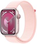 Apple Watch Series 9 [GPS + Cellular 45mm] Smartwatch with Pink Aluminum Case with Pink Sport Loop. Fitness Tracker, Blood Oxygen & ECG Apps, Always-On Retina Display, Carbon Neutral