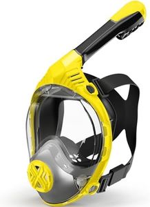 Full Face Snorkel Mask- Snorkeling Gear for Adults with Safe Dry Top Breathing System, 2025 Latest Foldable Panoramic View Snorkeling Mask for Men and Women, Anti Fog Anti Leak