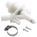 Halotronics Upgraded RV Water Valve Replacement Kit for Pedal-Flush Toilets - Compatible with Sealand Dometic 300, 301, 310, 311, 320, 321 (385311641) - Hardware Included - 2024 Model