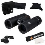 Celestron – TrailSeeker ED 8x32 Binoculars – Compact ED Binocular for Birdwatching and Outdoor Activities – Binocular with ED Objective Lenses – Fully Broadband Multi-Coated Optics – BaK4 Roof Prism