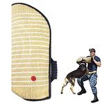 Dog Bite Sleeve Dog Bite Training Arm Guard Protection Cover with Handle Jute Material Training Equipment Fit Both Arms Left and Right Hand (Black)