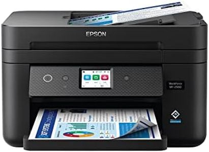 Epson Workforce WF-2960 Wireless All-in-One Printer with Scan, Copy, Fax, Auto Document Feeder, Automatic 2-Sided Printing, 2.4" Touchscreen Display, 150-Sheet Paper Tray and Ethernet