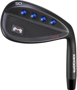 Forged Golf Wedge Set for Men or Individual 48/50/52/54/56/58/60 Degree Gap Wedge Sand Wedge for Men Right Hand,Milled Face for More Spin (Steel, Black, 50 Degrees, Stiff, Right)