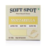 Soft Spot Foods Plant- Based Mozzarella Cheese | Lactose Free | Gluten Free | Vegan cheese | Dairy Free, 200 gm