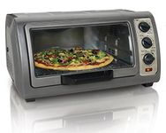 Hamilton Beach 31126D 6 Slice Easy Reach Convection Toaster Oven, Gray
