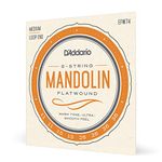 D'Addario EFW74 11-36 Medium Flatwound Mandolin Strings - Phosphor Bronze